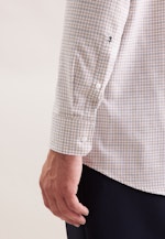 Regular Flanellhemd Karo in Beige |  Seidensticker Onlineshop