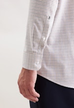 Regular Chemise en flanelle carreaux in Beige |  Seidensticker Onlineshop