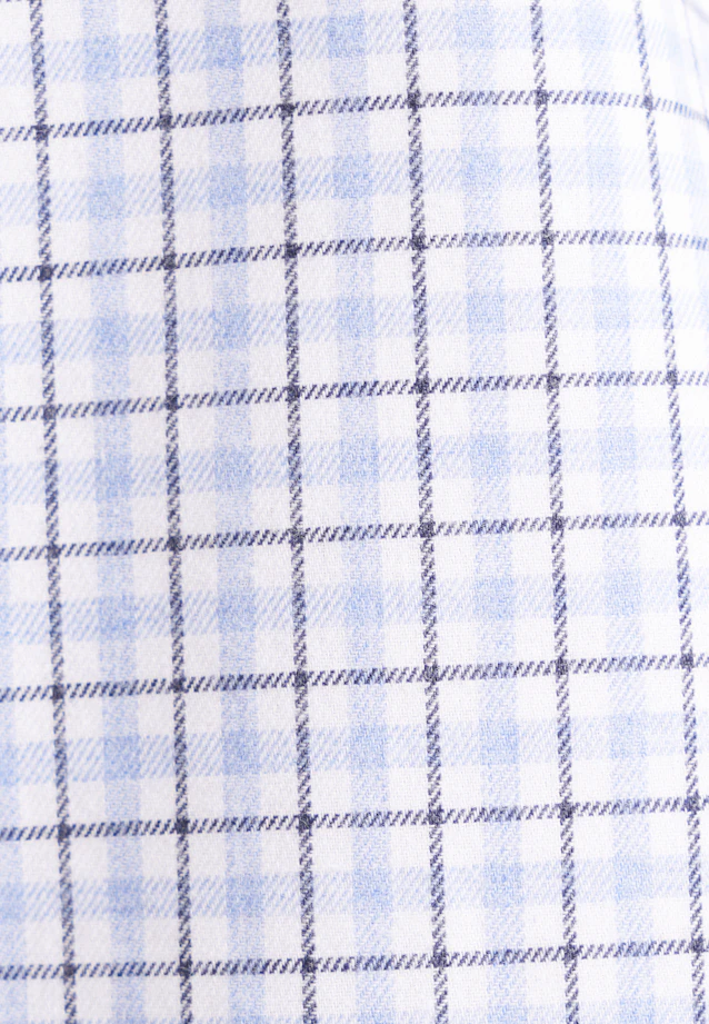 Slim Chemise en flanelle carreaux in Bleu Moyen |  Seidensticker Onlineshop
