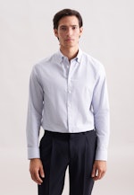 Slim Flanellhemd Karo in Mittelblau |  Seidensticker Onlineshop