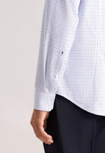 Slim Chemise en flanelle carreaux in Bleu Moyen |  Seidensticker Onlineshop