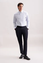 Slim Chemise en flanelle carreaux in Bleu Moyen |  Seidensticker Onlineshop