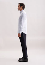 Slim Chemise en flanelle carreaux in Bleu Moyen |  Seidensticker Onlineshop