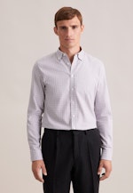 Slim Flanellhemd Karo in Grau |  Seidensticker Onlineshop