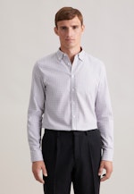 Slim Flannel shirt Check in Grey |  Seidensticker Onlineshop