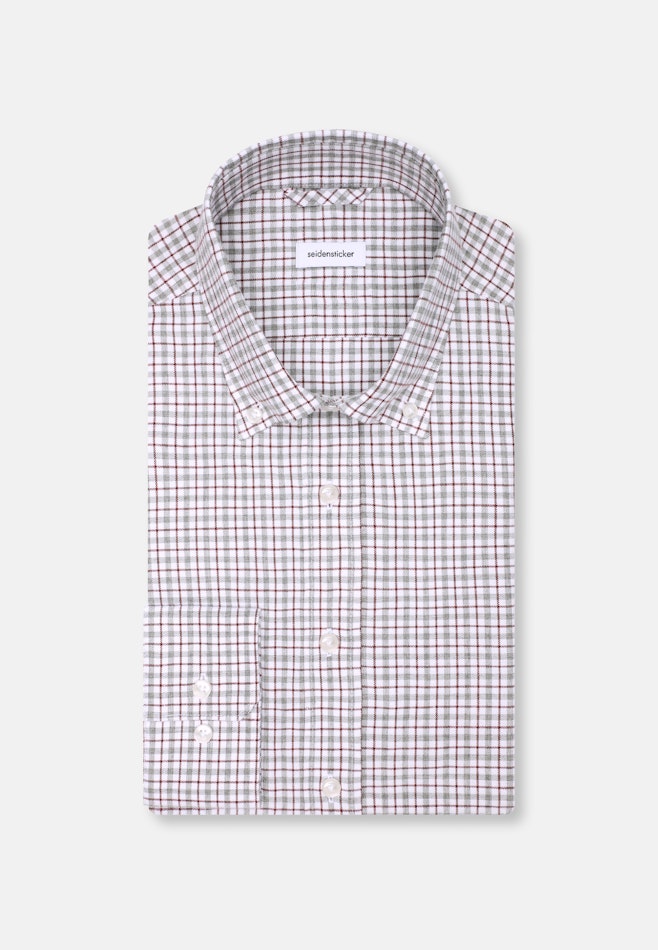 Slim Flanellhemd Karo in Grau | Seidensticker Onlineshop