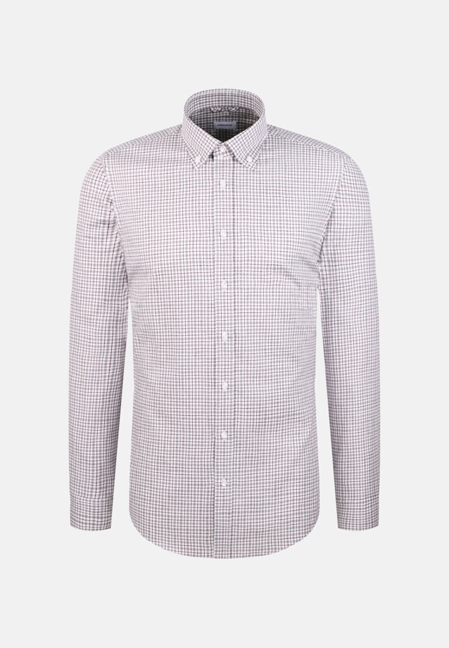 Slim Flannel shirt Check in Grey |  Seidensticker Onlineshop