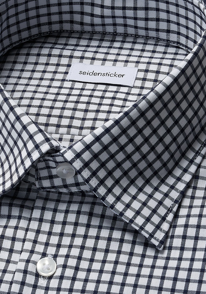 Shaped Business Hemd Karo in Dunkelblau | Seidensticker Onlineshop