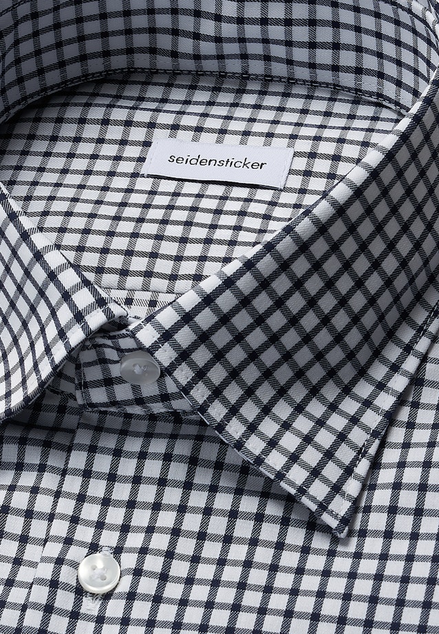 Shaped Business shirt Check in Dunkelblau |  Seidensticker Onlineshop