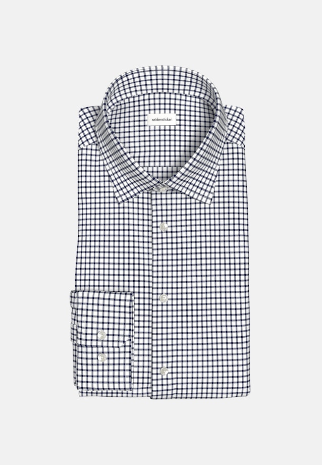 Shaped Business shirt Check in Dunkelblau |  Seidensticker Onlineshop