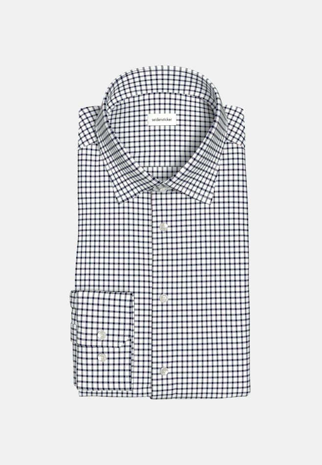 Shaped Chemise d'affaires carreaux dans Bleu Foncé | Boutique en ligne Seidensticker