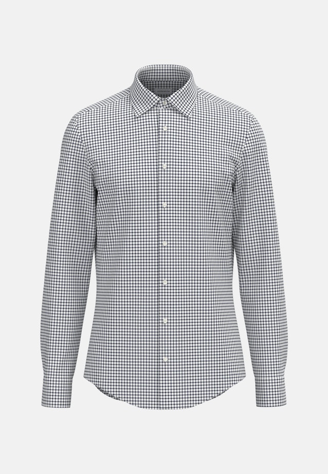 Shaped Business shirt Check in Dunkelblau |  Seidensticker Onlineshop