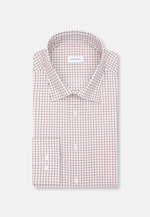Shaped Business shirt Check in Braun |  Seidensticker Onlineshop