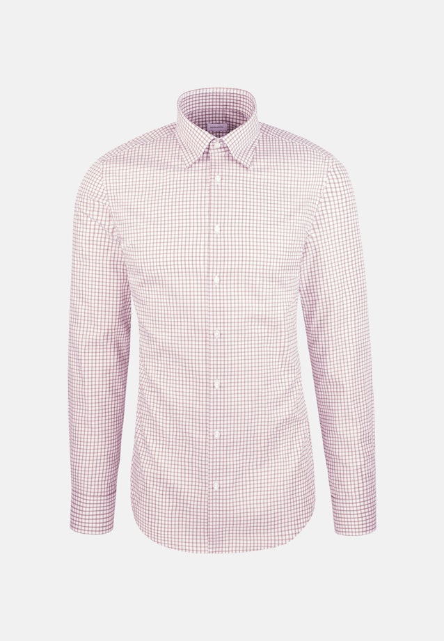 Shaped Business shirt Check in Braun |  Seidensticker Onlineshop
