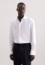 Regular Chemise Performance Uni in Blanc |  Seidensticker Onlineshop