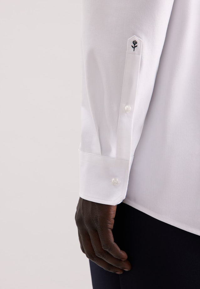 Regular Chemise Performance Uni in Blanc |  Seidensticker Onlineshop