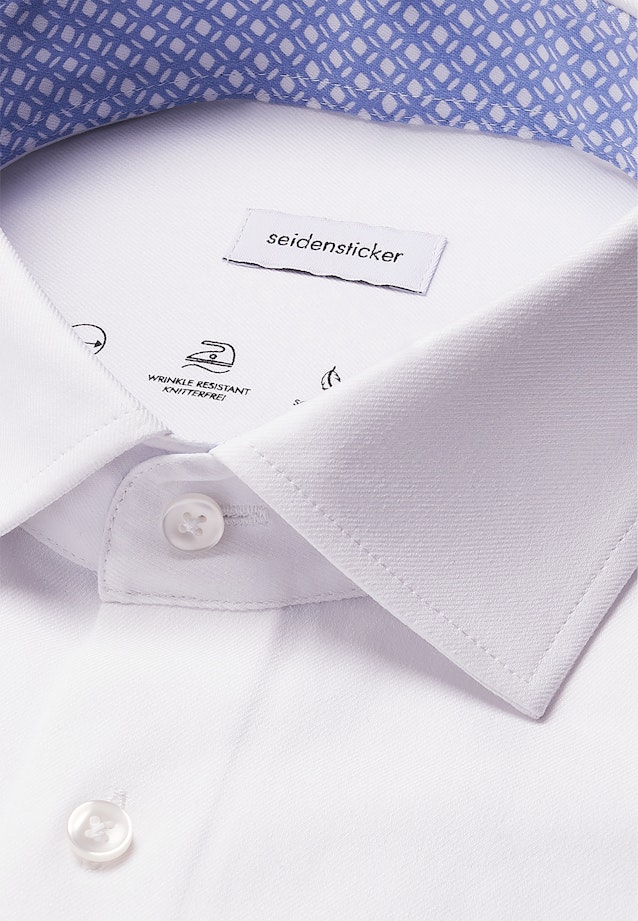 Regular Chemise Performance Uni in Blanc |  Seidensticker Onlineshop