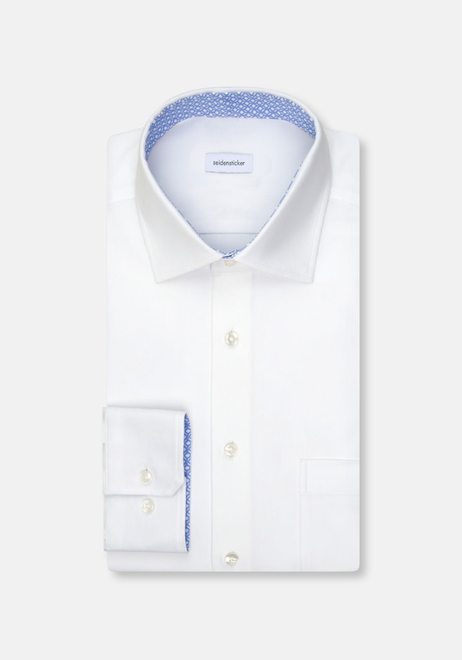 Regular Chemise Performance Uni dans Blanc | Boutique en ligne Seidensticker