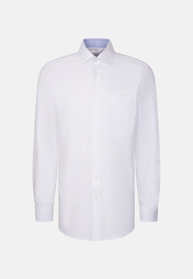 Regular Chemise Performance Uni in Blanc |  Seidensticker Onlineshop