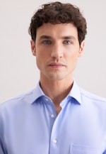 Regular Performance-Hemd Uni in Mittelblau |  Seidensticker Onlineshop