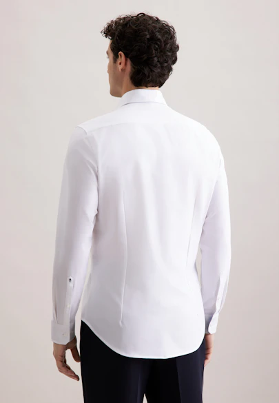 Slim Performance-Hemd Uni in Weiß |  Seidensticker Onlineshop