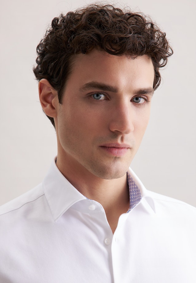 Slim Chemise Performance Uni in Blanc |  Seidensticker Onlineshop