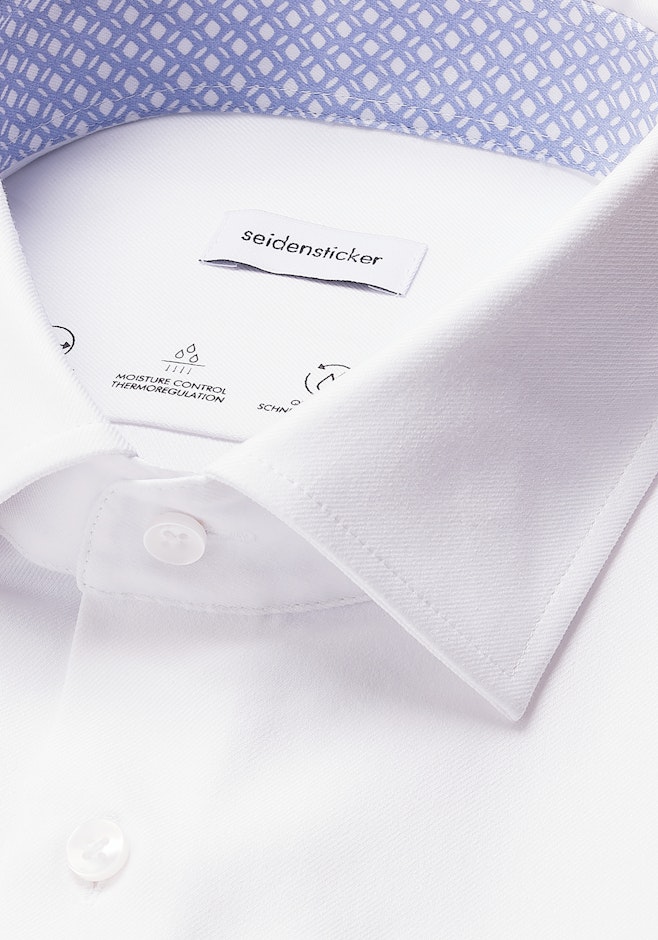 Slim Chemise Performance Uni dans Blanc | Boutique en ligne Seidensticker