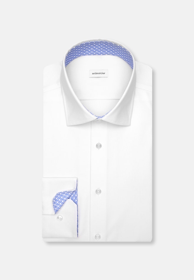Slim Performance-Hemd Uni in Weiß | Seidensticker Onlineshop
