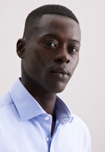 Slim Performance-Hemd Uni in Mittelblau |  Seidensticker Onlineshop