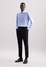 Slim Performance-Hemd Uni in Mittelblau |  Seidensticker Onlineshop