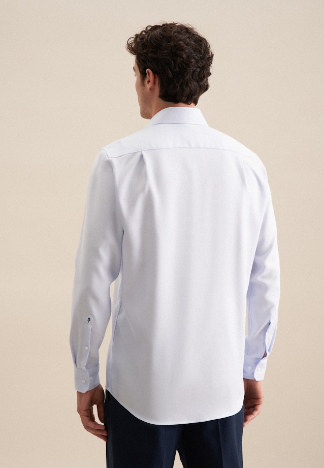Comfort Business Hemd Struktur in Hellblau |  Seidensticker Onlineshop
