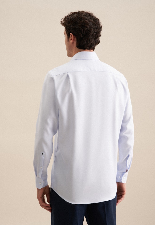 Comfort Business Hemd Struktur in Hellblau | Seidensticker Onlineshop