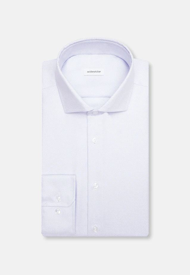 Comfort Business Hemd Struktur in Hellblau |  Seidensticker Onlineshop