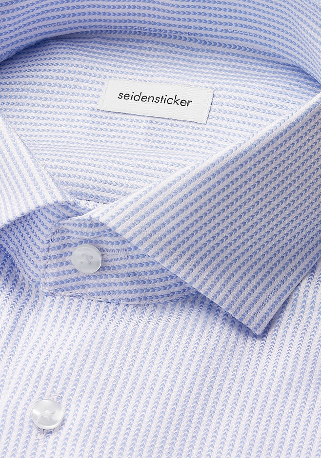 Slim Chemise d'affaires Structure dans Bleu Moyen | Boutique en ligne Seidensticker