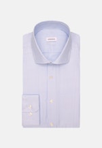 Slim Business Hemd Struktur in Mittelblau |  Seidensticker Onlineshop