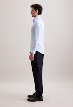 Slim Business Hemd Gestreift in Mittelblau |  Seidensticker Onlineshop