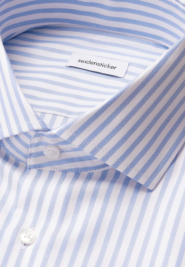 Slim Business shirt Stripes in Mittelblau |  Seidensticker Onlineshop