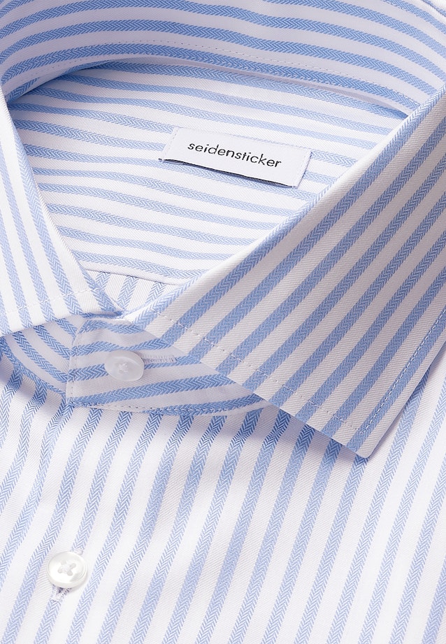 Slim Business shirt Stripes in Mittelblau |  Seidensticker Onlineshop