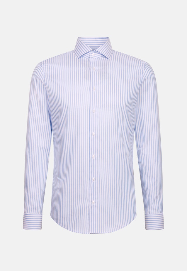 Slim Business Hemd Gestreift in Mittelblau |  Seidensticker Onlineshop