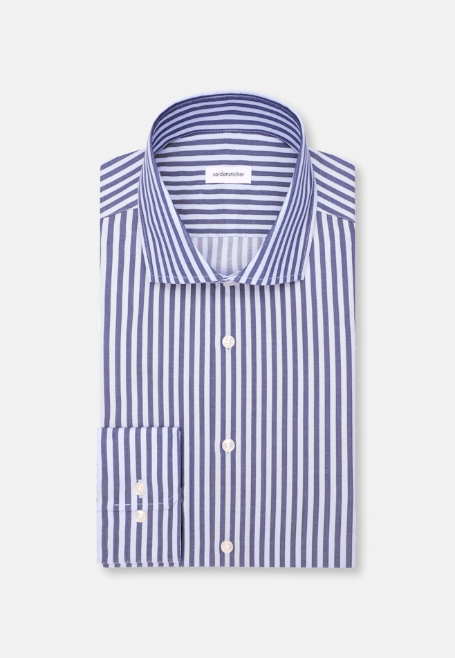 Slim Business Hemd Gestreift in Dunkelblau | Seidensticker Onlineshop