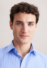 Slim Business shirt Stripes in Mittelblau |  Seidensticker Onlineshop