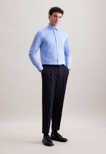 Slim Business Hemd Gestreift in Mittelblau |  Seidensticker Onlineshop