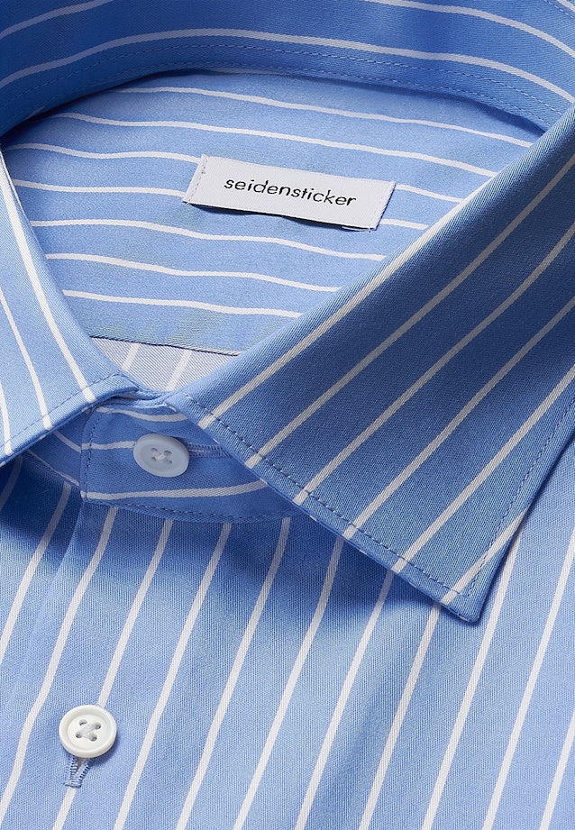 Slim Business Hemd Gestreift in Mittelblau |  Seidensticker Onlineshop