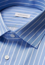 Slim Business Hemd Gestreift in Mittelblau |  Seidensticker Onlineshop