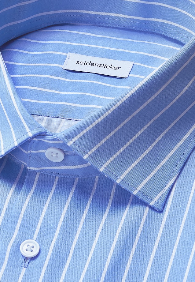 Slim Business shirt Stripes in Mittelblau |  Seidensticker Onlineshop