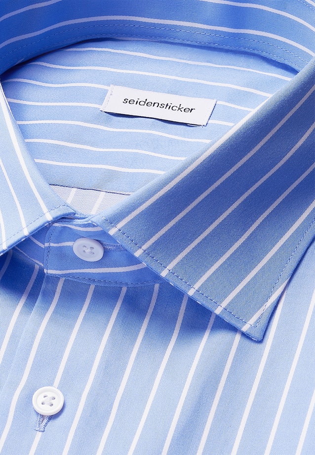 Slim Business shirt Stripes in Mittelblau |  Seidensticker Onlineshop