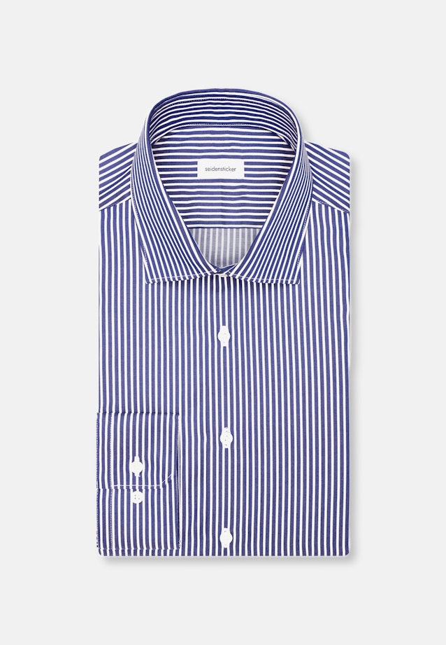 Slim Business Hemd Gestreift in Dunkelblau |  Seidensticker Onlineshop