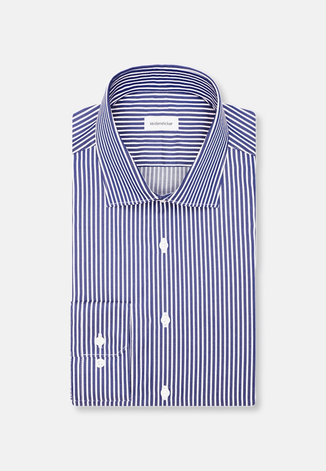 Slim Business Hemd Gestreift in Dunkelblau | Seidensticker Onlineshop