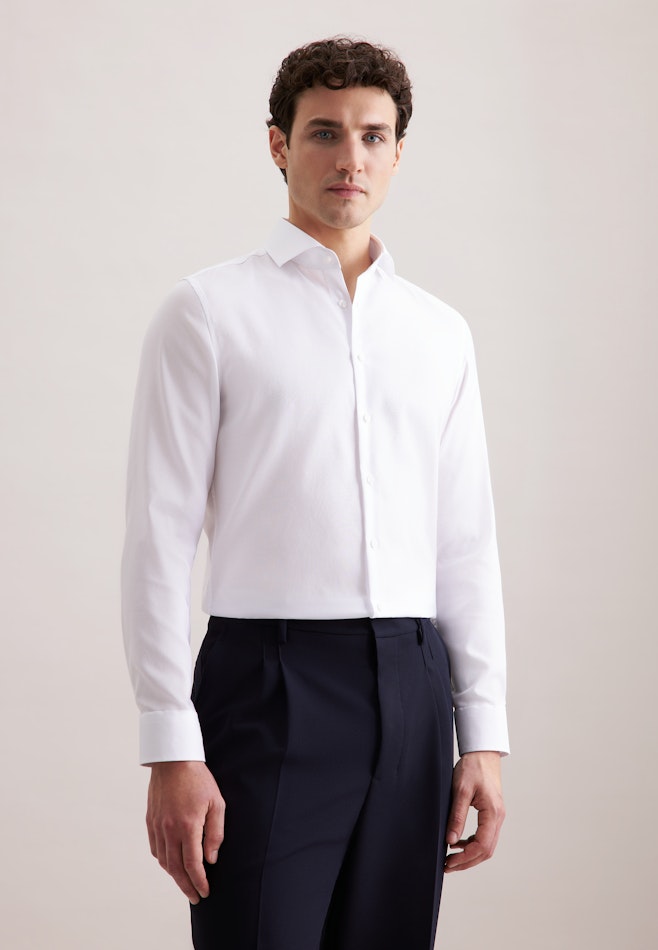 Slim Business Hemd Uni in Weiß | Seidensticker Onlineshop