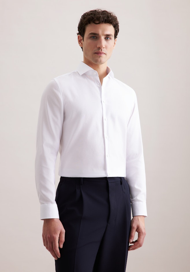 Slim Chemise d'affaires Uni dans Blanc | Boutique en ligne Seidensticker